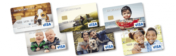 Personalize debit card with 1st Debit Design