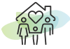 Family house icon
