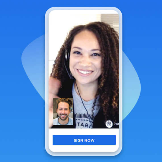 Meet with a notary over video call