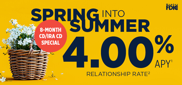 8-Month Spring into Summer CD Special