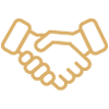 Personalized Guidance Handshake Icon