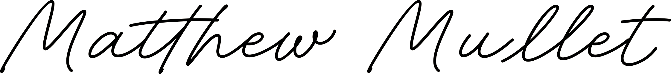 Matthew Mullet signature